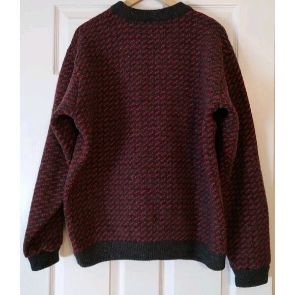 Men's VTG LL Bean Wool Blend Sweater Birdseye Crewneck Norwegian Fisherman - XXL - Picture 3 of 5